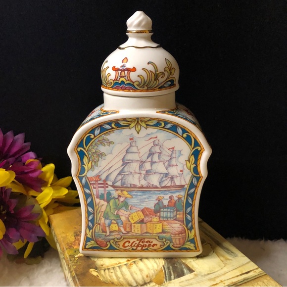 Sadler, The World Of Tea Collection "Tea Clipper Caddy” Excellent Vintage Cond. - Picture 1 of 16